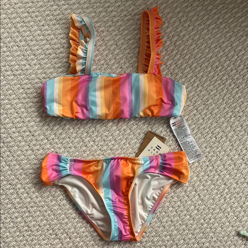 Billabong Girls On The Bright Side Bikini Set - Reversible Top